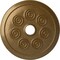 Ekena Millwork Spiral Ceiling Medallion (Fits Canopies up to 4"), Hand-Painted Pale Gold, 25 1/4"OD x 4"ID x 2"P CM25SPPAS - alternate 1